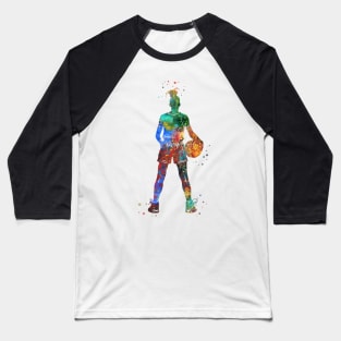 Girl Basketball Player With Ball Baseball T-Shirt